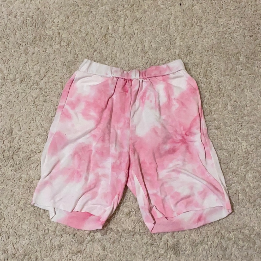 Romwe Tie Dye Pajama Shorts